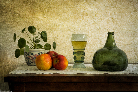 eenvoudig stilleven met appels