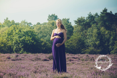 Zwangerschapshoot op de hei