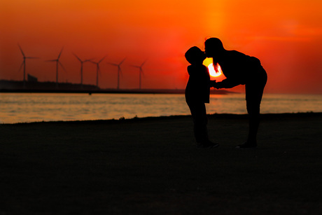 Sunset kisses