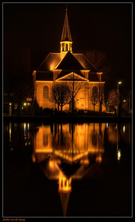 Kerk in de nacht