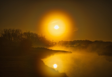 Zon, mist en een schitterend landschap