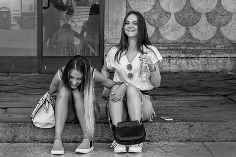 Dames hebben plezier.....