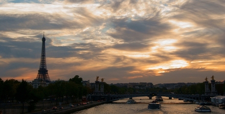 late summer Paris sky