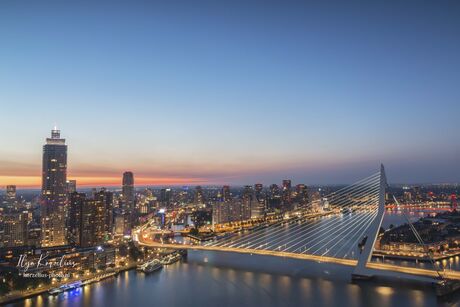 Rotterdam in the blue hour 