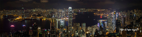 Hong Kong panorama by night