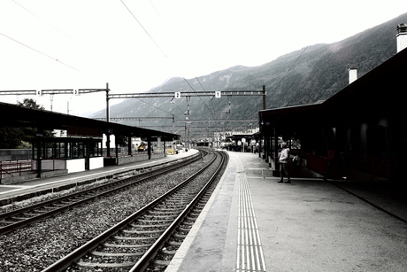 Station Disentis, Zwitserland