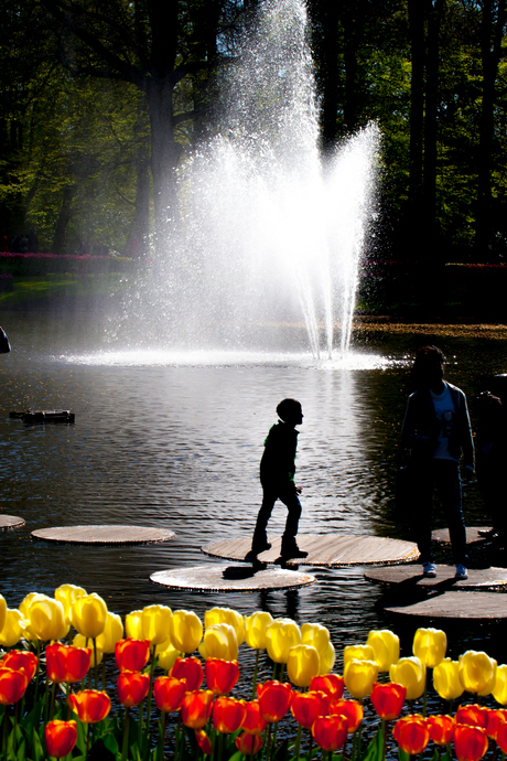 Fontein op Keukenhof