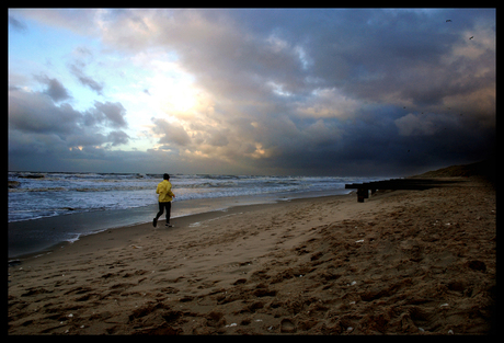 Joggen op het strand
