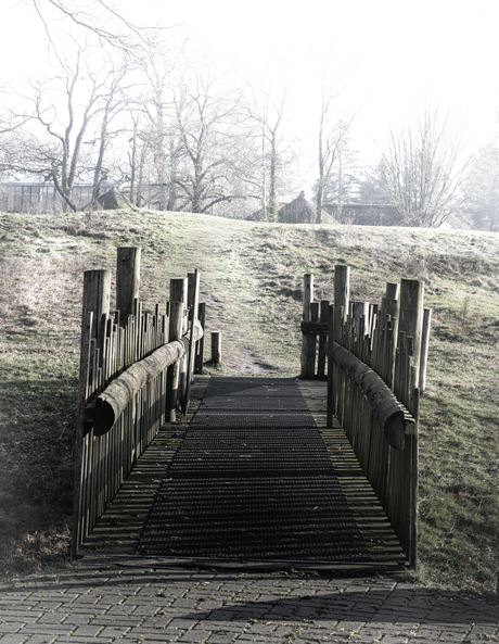 verlaten toegang  brug 