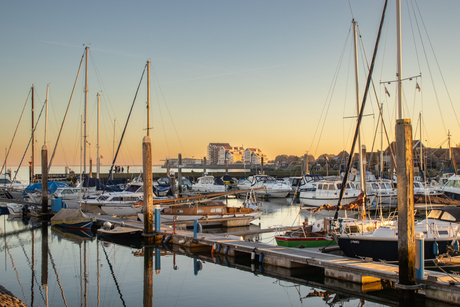 Yerseke, jachthaven en bebouwing