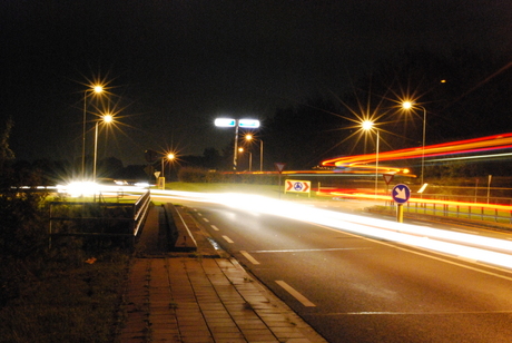 Karrespoor Garrelsweer by night