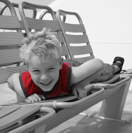 Huib op de Vlielandboot