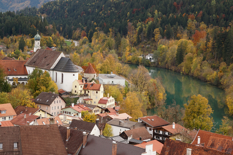 Herfst in Füssen (Duitsland)