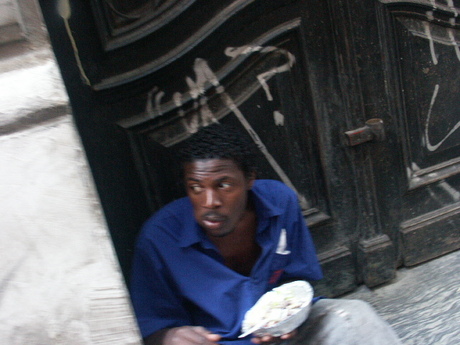 Eten op straat in Sao Paulo