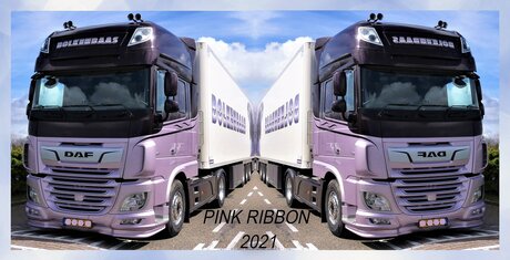 P1140486  PINK RIBBON  afsluiter  Dubbele DAF XF euro 6  Bolkenbaas 9 april  2021  