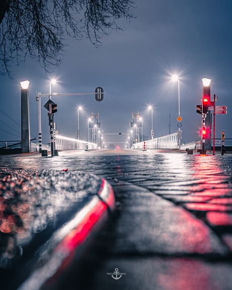 Stadsbrug Kampen by night