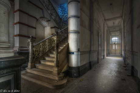 Stairs in an old university