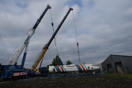 fokker 50 in de takels