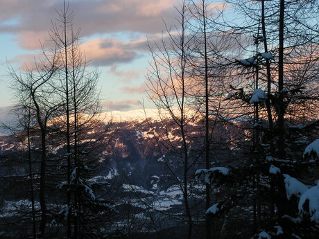 sunset in oostenrijk