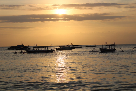 Zonsondergang in Indonesie