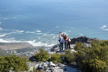 selfie op de tafelberg