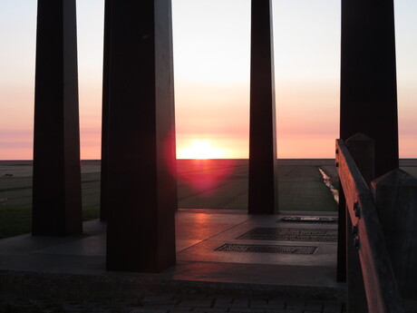 zonsondergang bij Marrum