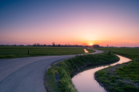 Een mooie lente avond