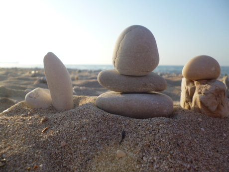 My Stonehenge on the beach by Elle Hart