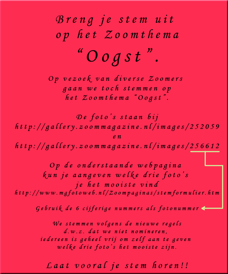 Stemmen op Zoomthema Oogst