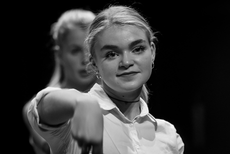 Beeld uit een theatervoorstelling....