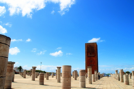 Plein mausoleum Mohammed V, Rabat (Marokko)