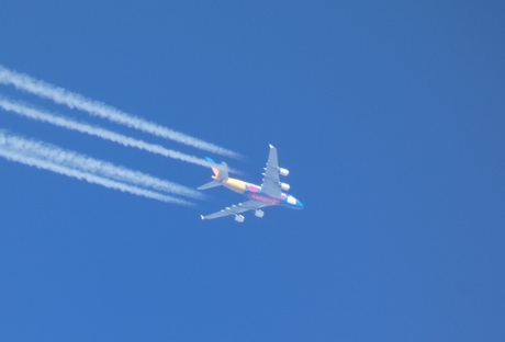 Dubai EXPO Emiates A30 fly over 