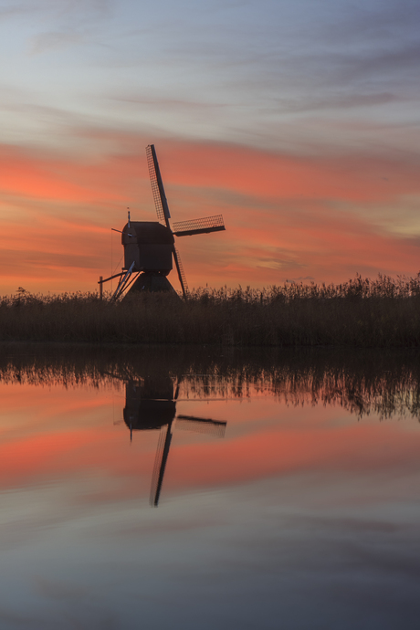 Kinderdijk zonsopkomst