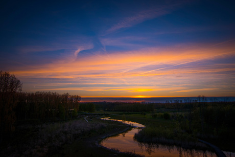 Zonsondergang Broekpolder