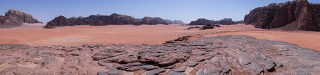 Wadi Rum panorama woestijn Jordanië