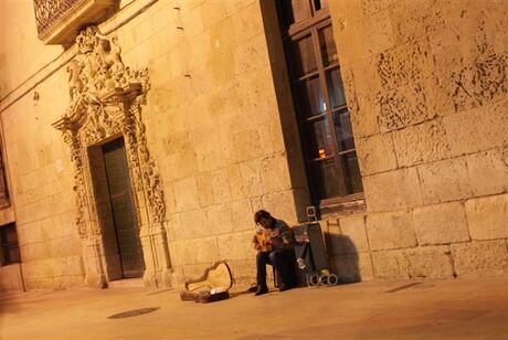 straatmuzikant in alicante