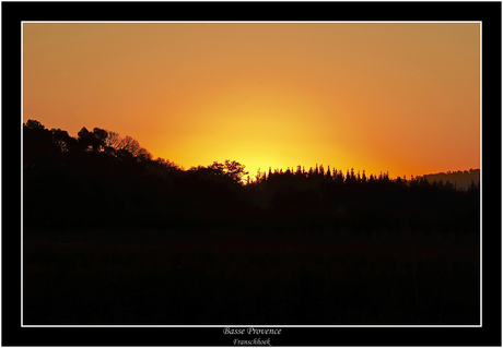 Sunset in franschhoek