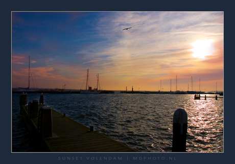 sunset @ volendam