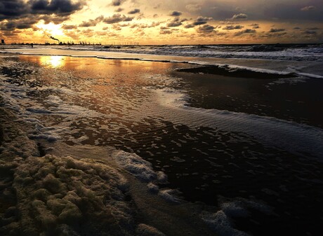 Spiegeling Noordzee