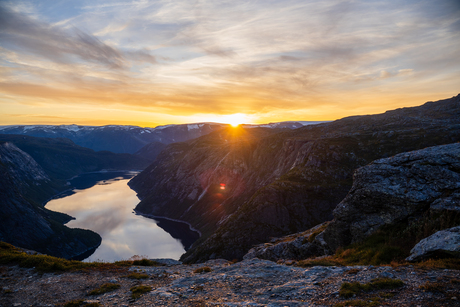 Zonsondergang Trolltunga