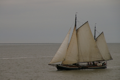 op weg naar de haven