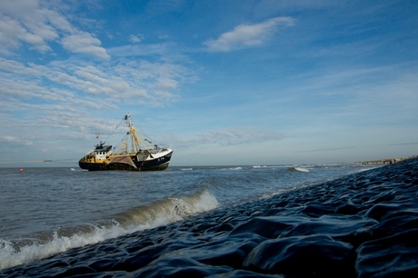 Gestrandde kotter Petten