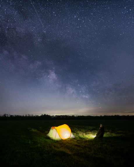 Camping under the stars