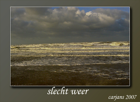 slecht weer