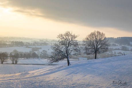 sneeuw in zuid Limburg