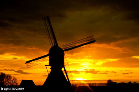 Hollandse zonsondergang
