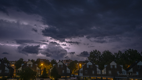 Onweer boven Alkmaar