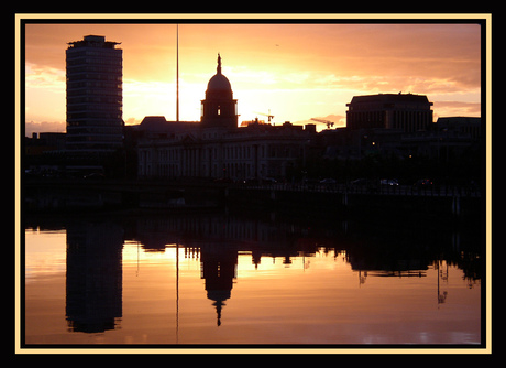 Zonsondergang Dublin