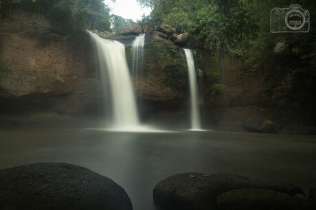 Waterval met lange sluitertijd.