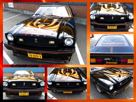 Collage  FORD MUSTANG Meeting  nr2  Poeldik   foto s  op 2 juni 2024 